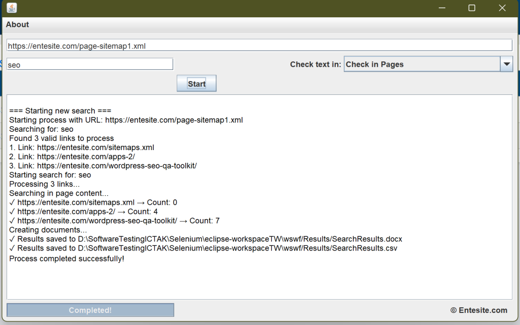 FSF - Full Site Find